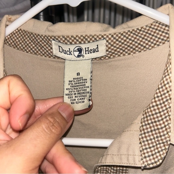 Duck Head Beige Button-Down Dress - Picture 3 of 6